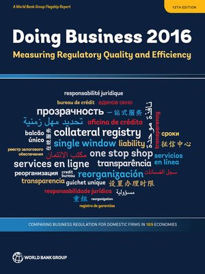 cover image of Doing Business 2016